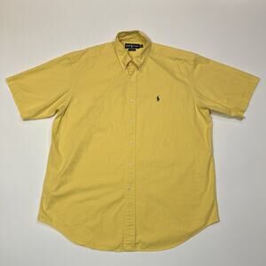 Ralph Lauren Men's Yellow Short Sleeve Shirt